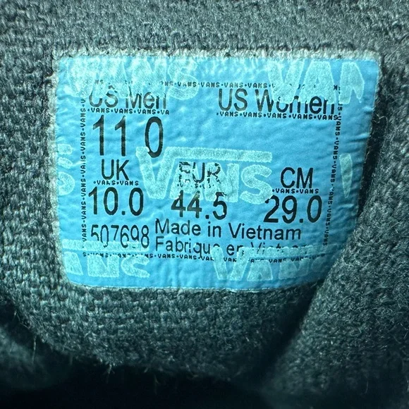 Vans Men's Old Skool Low All Black Canvas Sneakers Skate Tennis Shoes, 11 - Picture 14 of 16